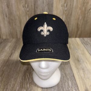 New Orleans Saints Kids Black Gold Adjustable Hat Cap NFL Team Authentic